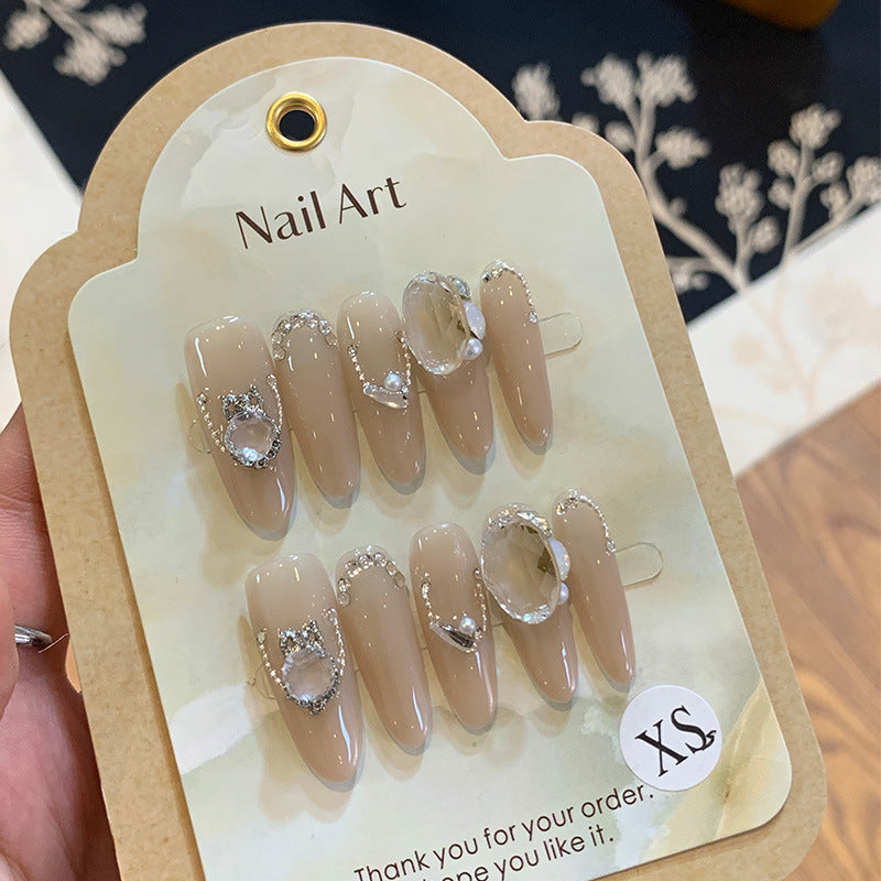 Autumn And Winter White Detachable Nail Tip Wear Armor