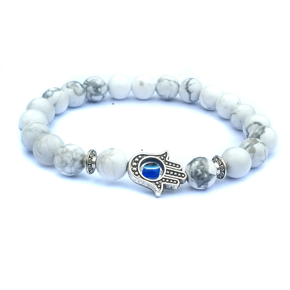 Bergamote evil eye pierre bracelet