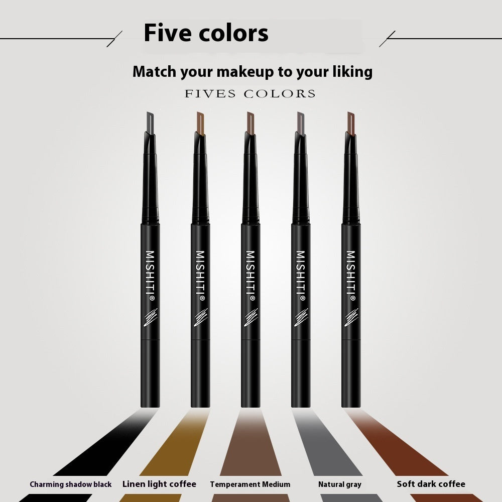 Double-headed Automatically Rotate Eyebrow Pencil Waterproof