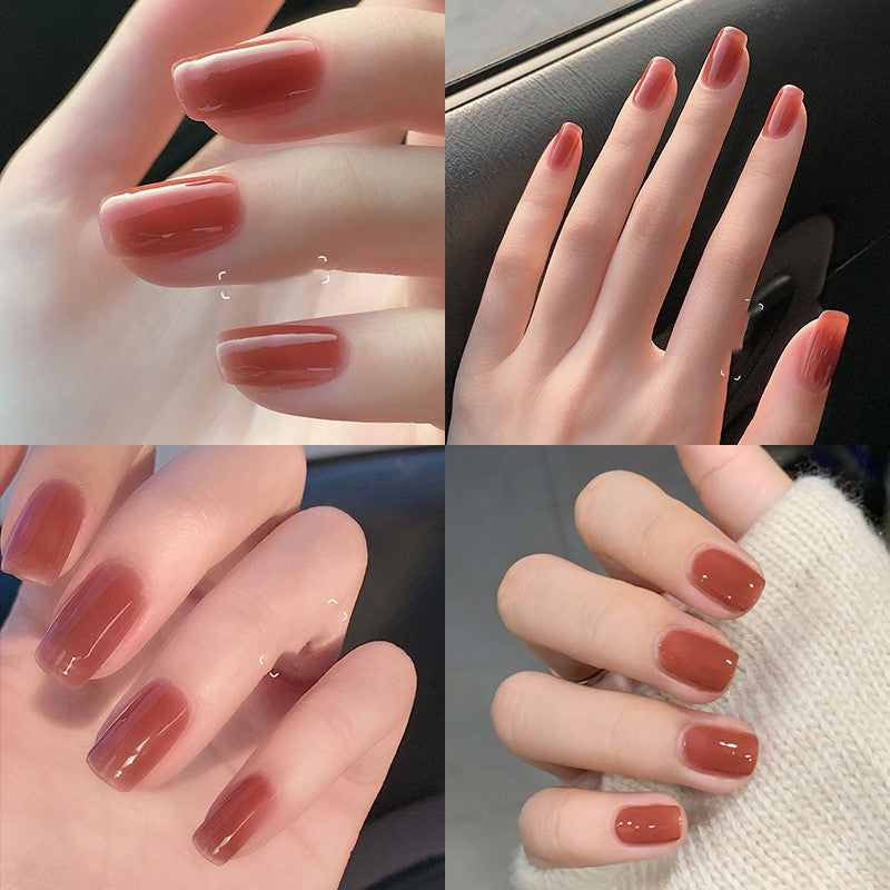 CandyMoyo Nagellackfrei, schnelltrocknend, langlebig, blättert nicht ab, neue Farbe, weiß, Herbst und Winter 1