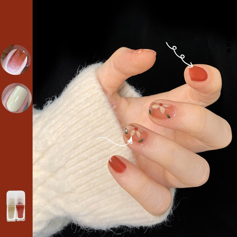 Nail Polish Without Baking, Fast Drying, Lasting Autumn And Winter Color, Tasteless Southern Pomelo Color.