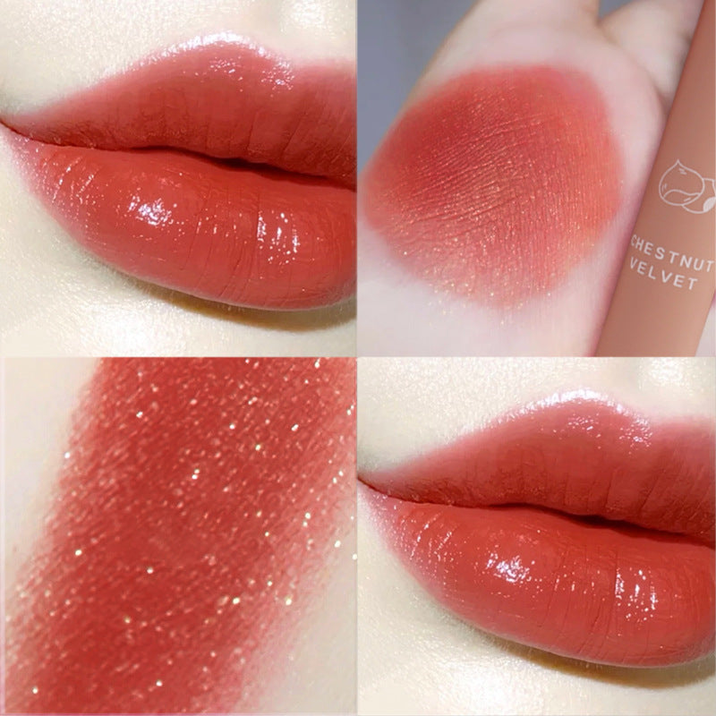 Chestnut Lip Glaze Creme Textur Herbst und Winter Neuer Stil