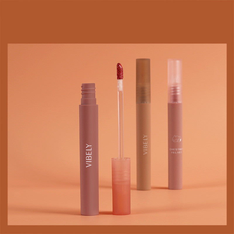 Chestnut Lip Glaze Creme Textur Herbst und Winter Neuer Stil