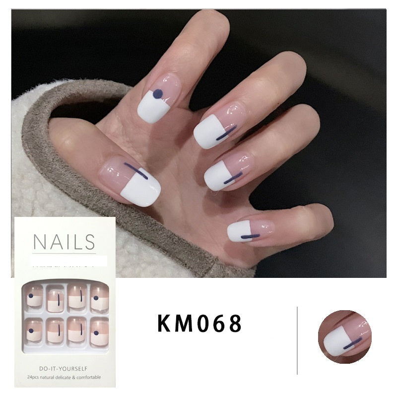 Autumn Winter Web Celebrity Nail Patch Nail Piece False Nail