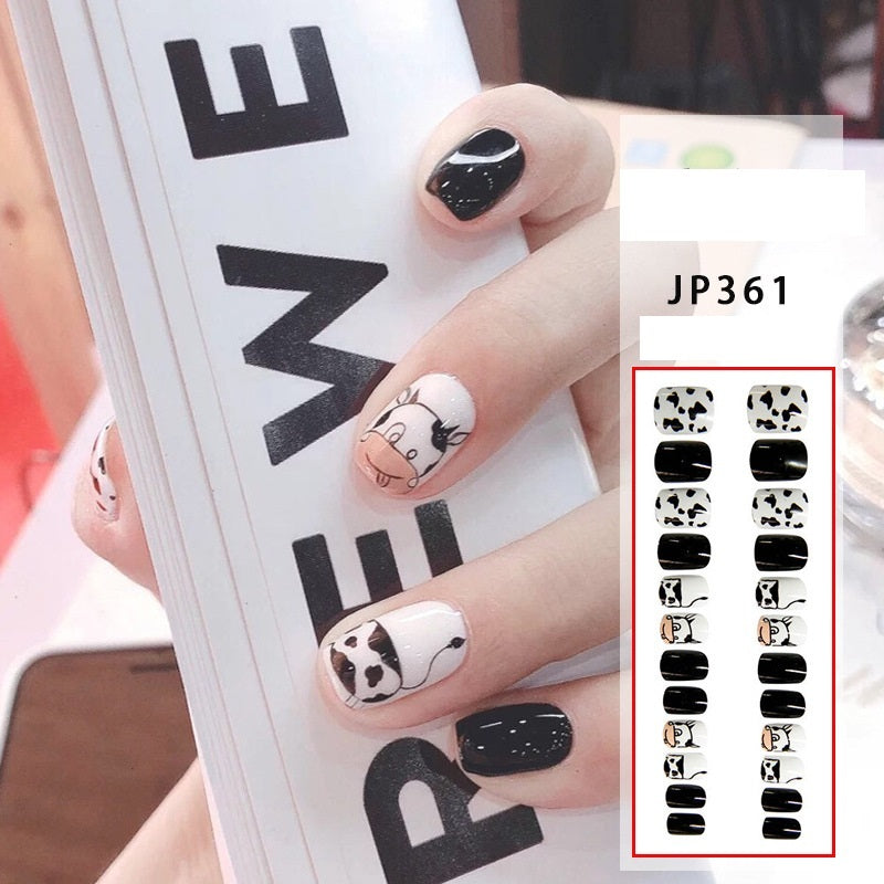 Autumn Winter Web Celebrity Nail Patch Nail Piece False Nail