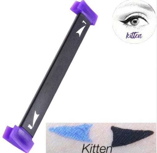 Double tête joint Eyeliner costume 3 et 1 belles outils de maquillage.