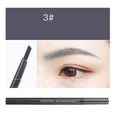 Double automatic eyebrow pencil with eyebrow brush