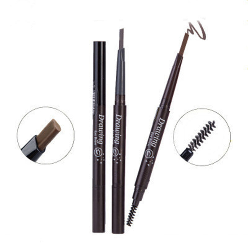 Double Headed Triangle Automatic Rotating Eyebrow Pencil