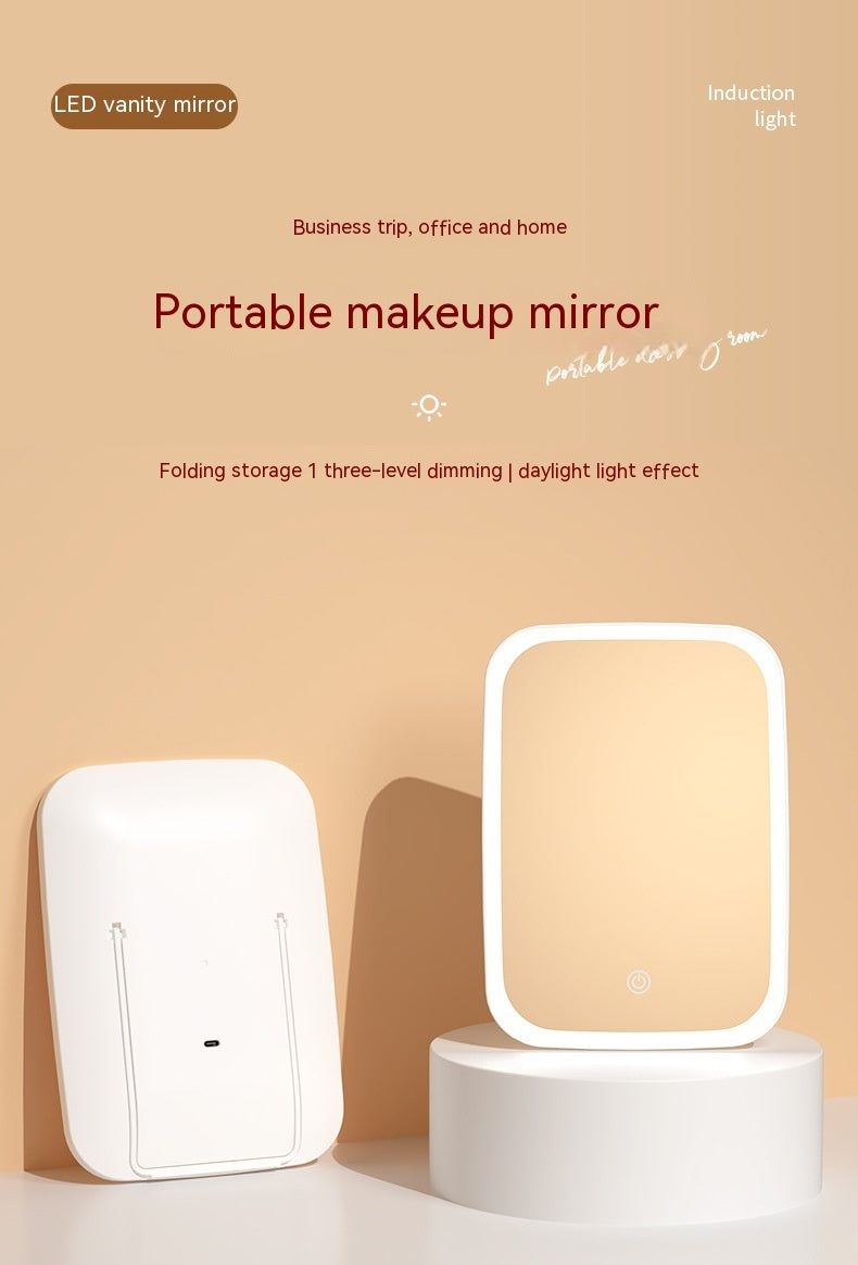 Desktop Cosmetic Mirror LED Light Luminous Mirror