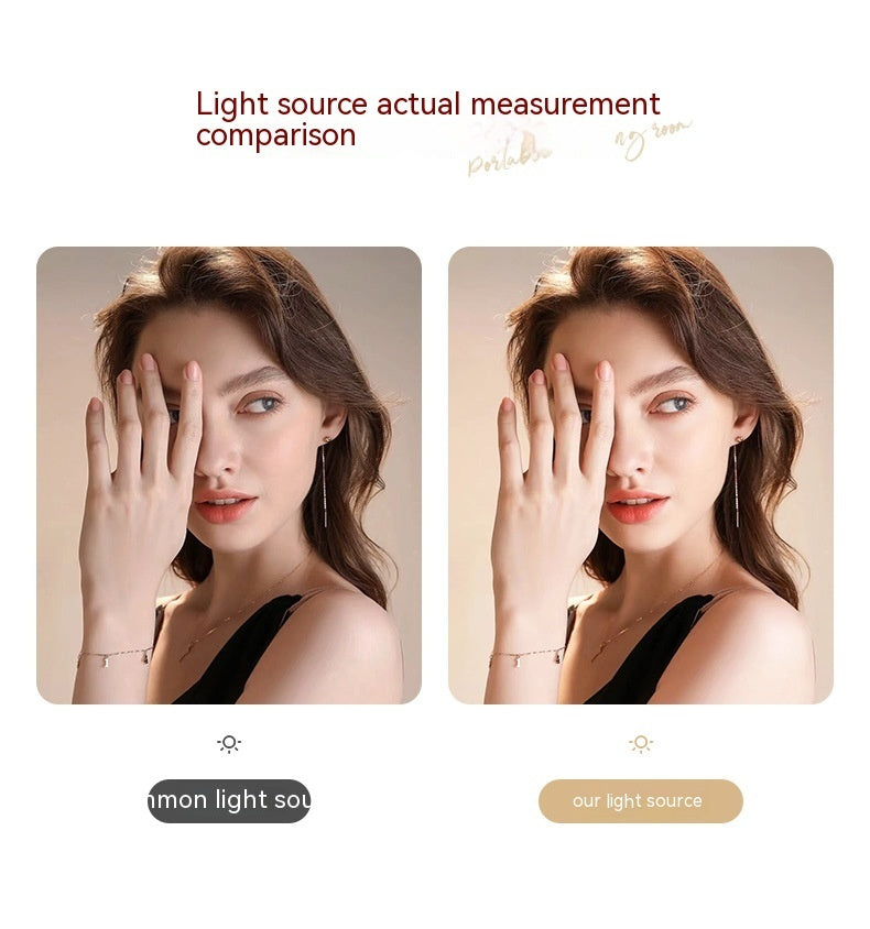 Desktop Cosmetic Mirror LED Light Luminous Mirror