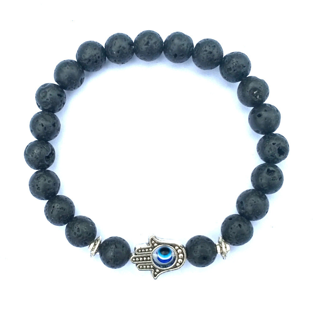 Bergamote evil eye pierre bracelet