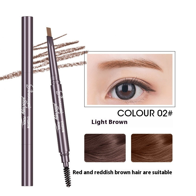 Double Headed Triangle Automatic Rotating Eyebrow Pencil