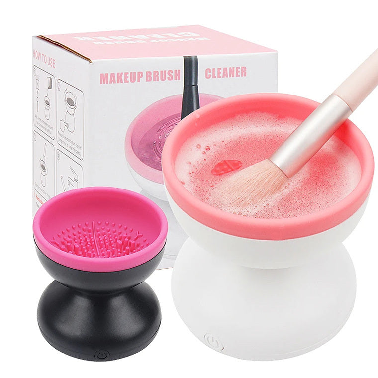 Brosse de maquillage Nettoyeur automatique USB Rechargeable Outils de maquillage Gadget de nettoyage Nettoyeur électrique