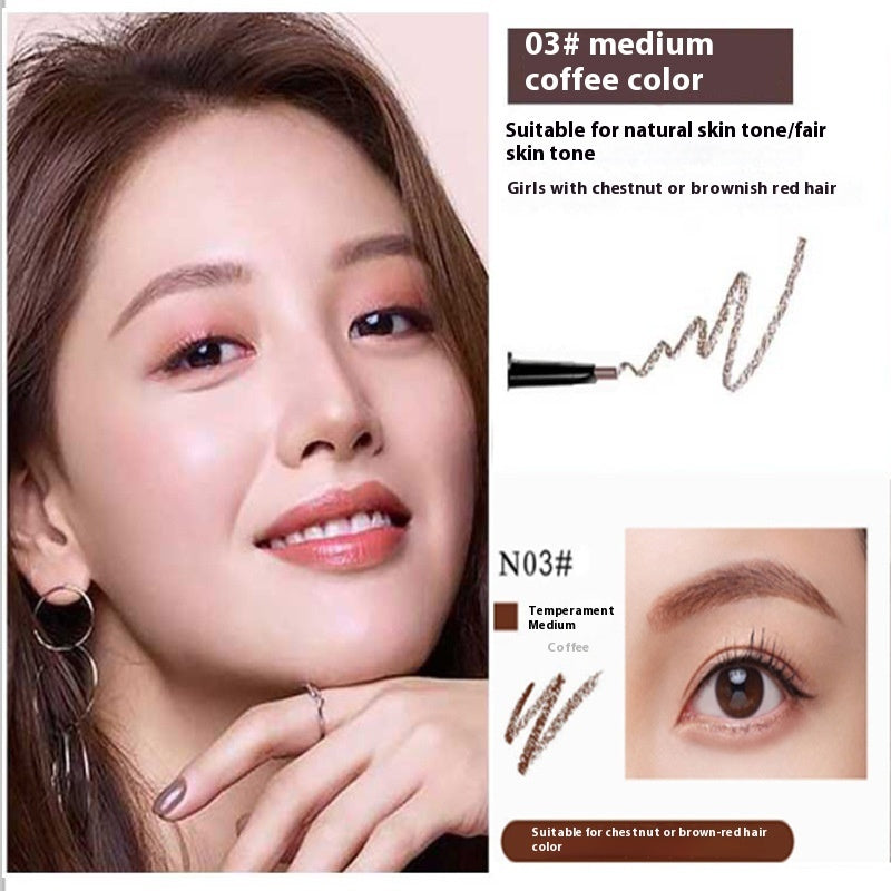 Double-headed Automatically Rotate Eyebrow Pencil Waterproof