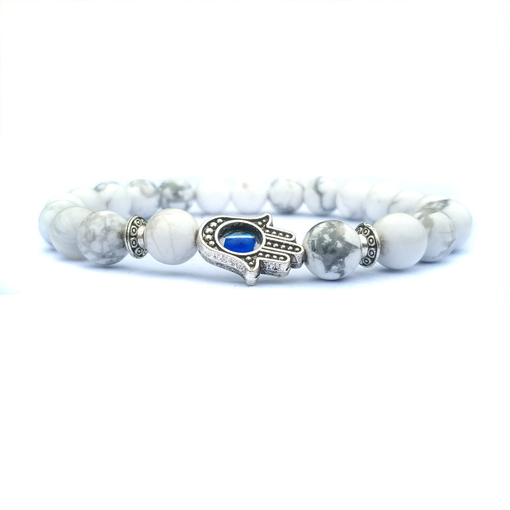 Bergamote evil eye pierre bracelet