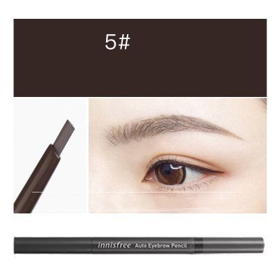 Double automatic eyebrow pencil with eyebrow brush