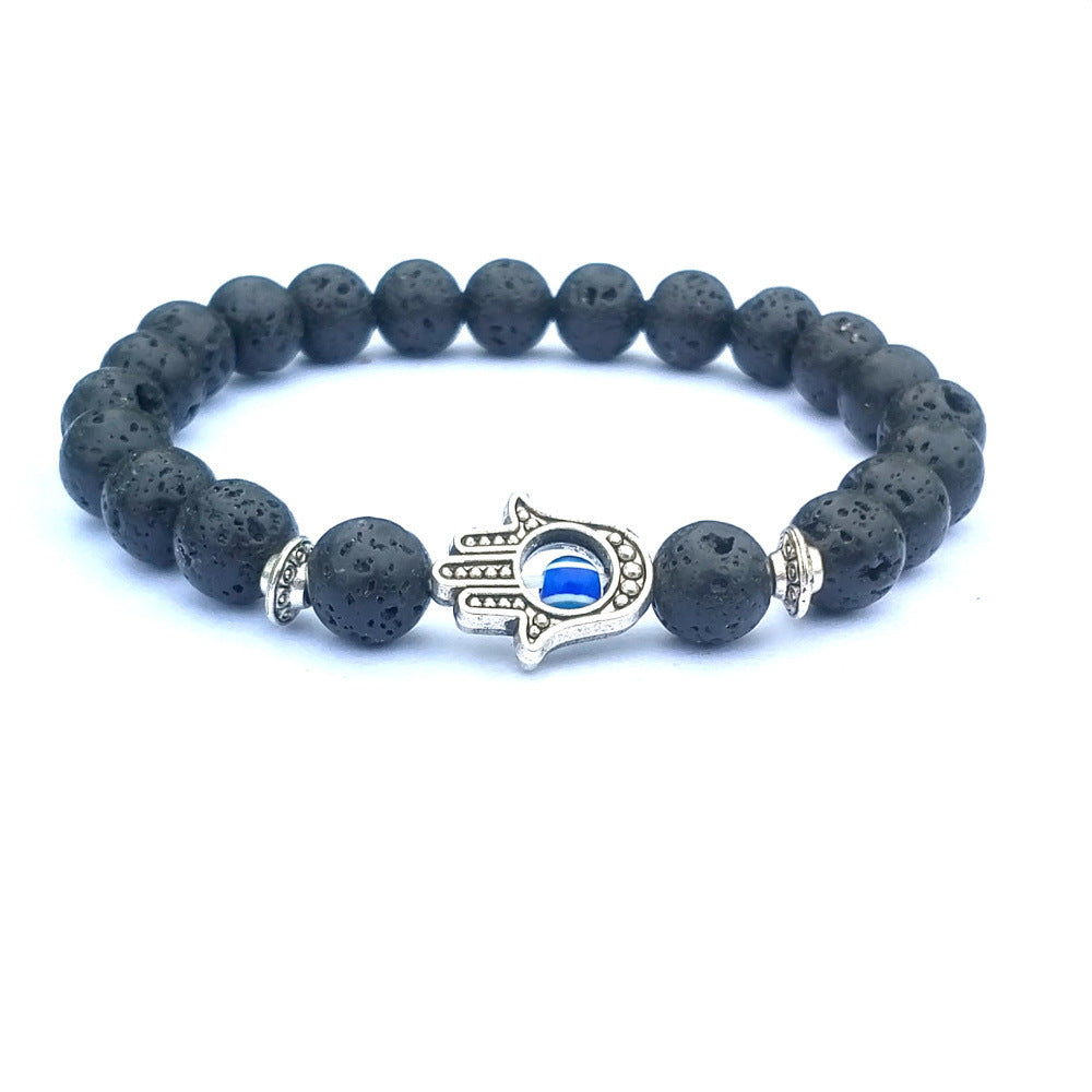 Bergamote evil eye pierre bracelet