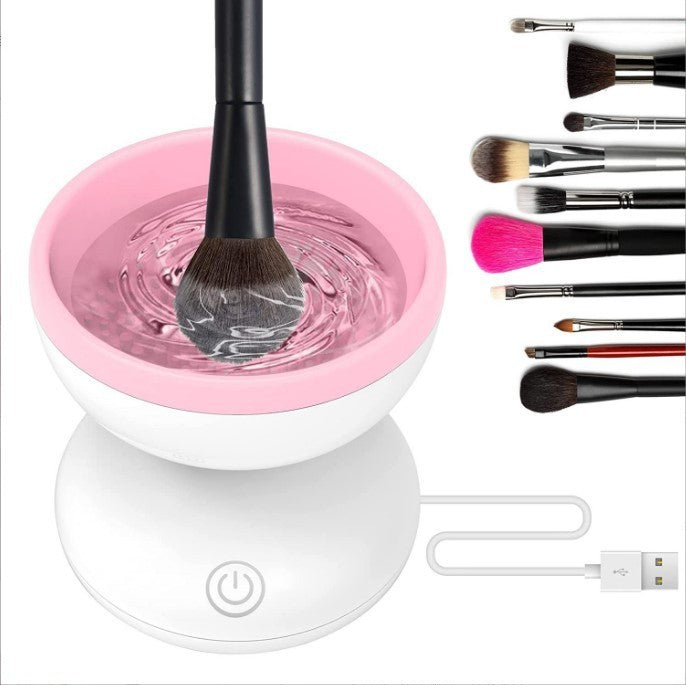 Brosse de maquillage Nettoyeur automatique USB Rechargeable Outils de maquillage Gadget de nettoyage Nettoyeur électrique