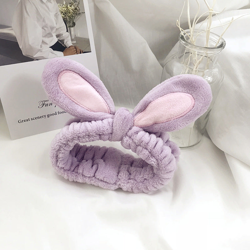 Rabbit Ears Face Wash Headband Female Headband