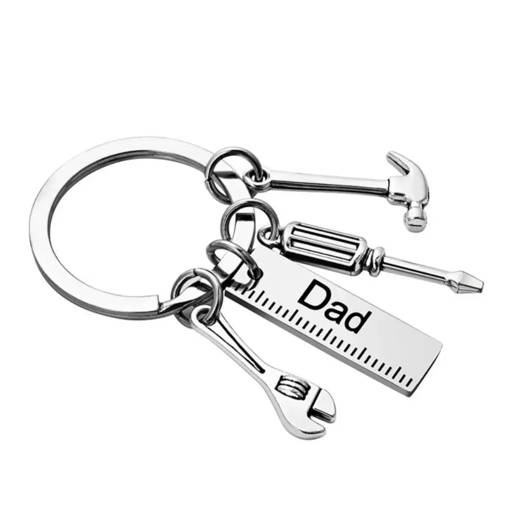 Daddy Wrench Keychain Birthday Gift Hammer Wrench Charm Keychain Grandpa Fathers Day Gifts From Kids Fashion Jewelry