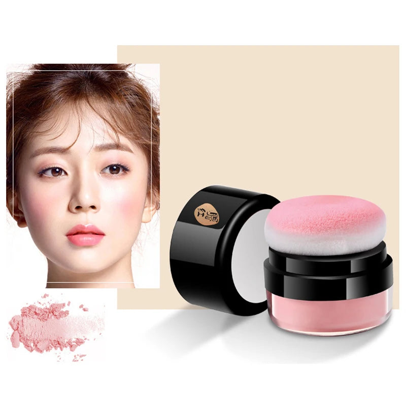 Matte Blush Makeup Palette 4 Colors Waterproof Lasting Mineral Cheek Cream Red Rouge Natural Blush Powder Tint Facial Cosmetics