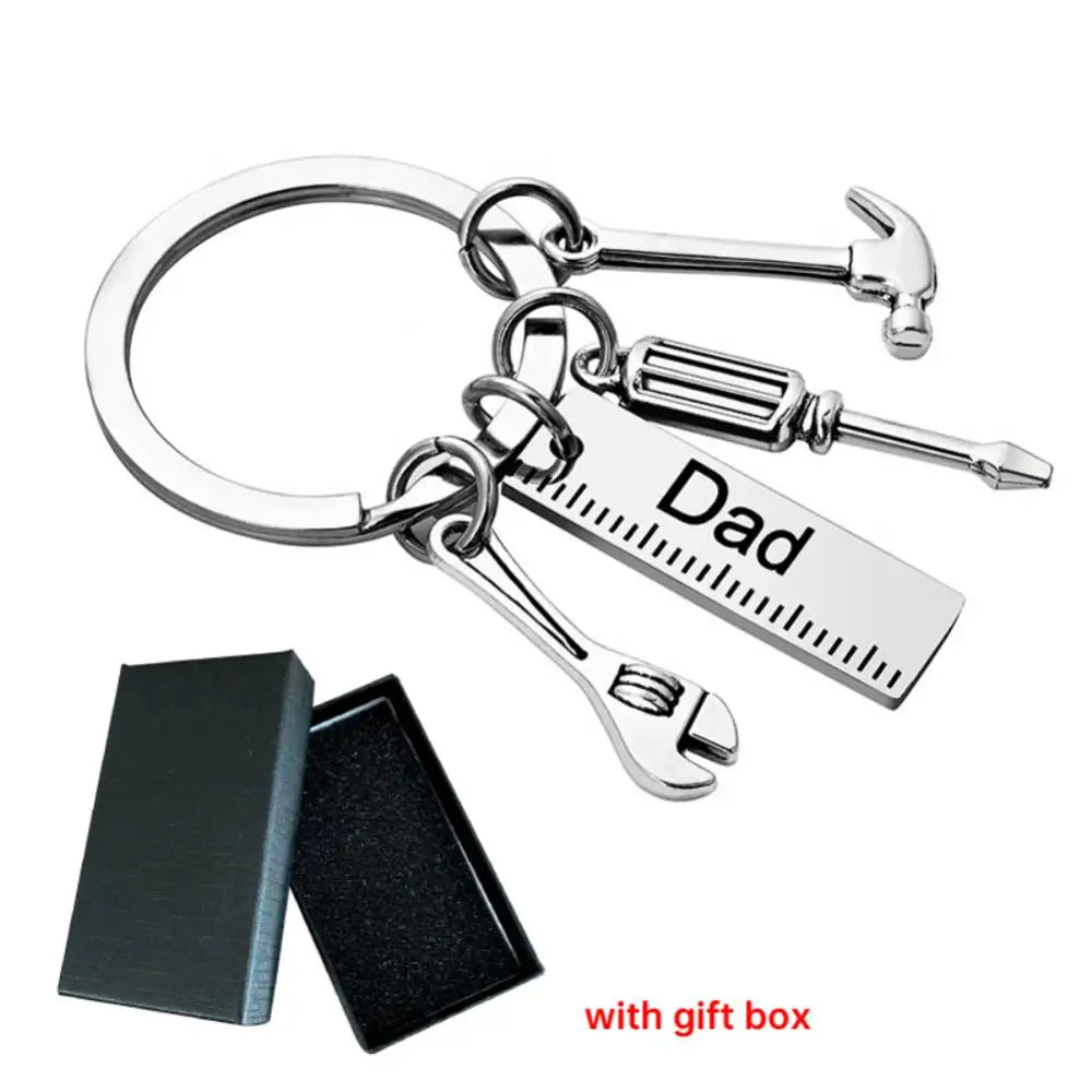 Daddy Wrench Keychain Birthday Gift Hammer Wrench Charm Keychain Grandpa Fathers Day Gifts From Kids Fashion Jewelry