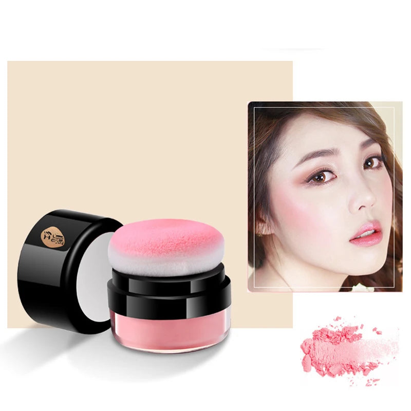 Matte Blush Makeup Palette 4 Colors Waterproof Lasting Mineral Cheek Cream Red Rouge Natural Blush Powder Tint Facial Cosmetics