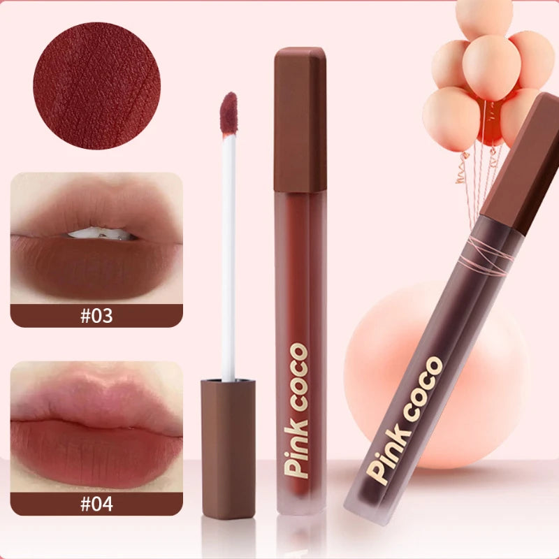 6 Colors Velvet Matte Lipgloss Waterproof Long Lasting Sexy Non-Stick Cup Lip Glaze Makeup Beauty Lips Cheek Rouge Tint Cosmetic