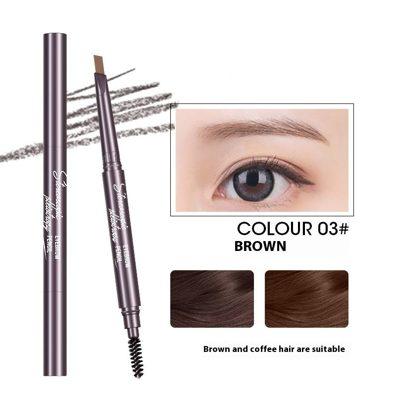 Double Headed Triangle Automatic Rotating Eyebrow Pencil