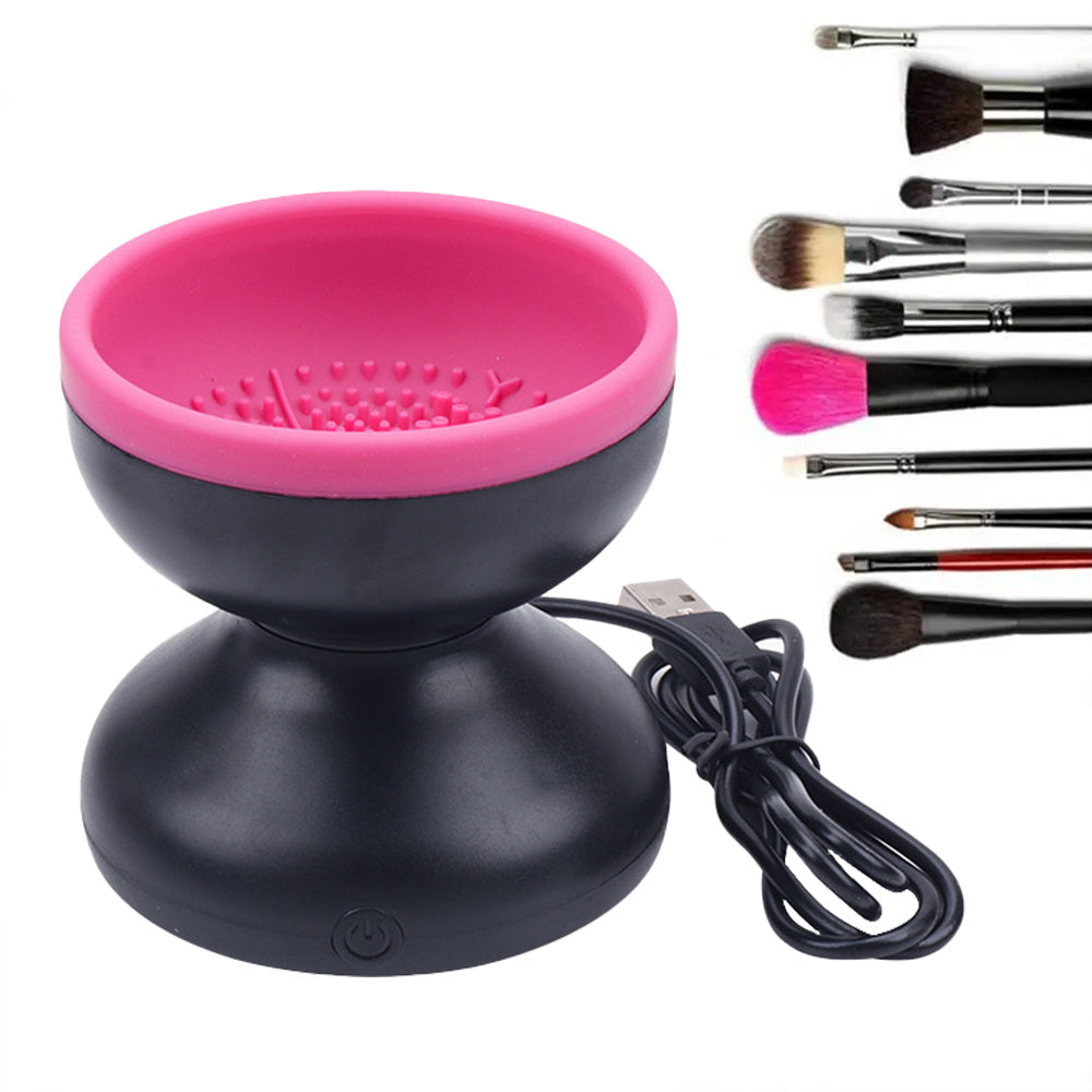 Brosse de maquillage Nettoyeur automatique USB Rechargeable Outils de maquillage Gadget de nettoyage Nettoyeur électrique