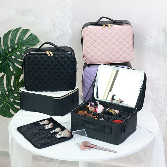 Portable Large Capacity Professional Portable Cosmetic Bag