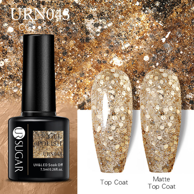 7.5ml Reflective Glitter Gel Winter Nail Polish