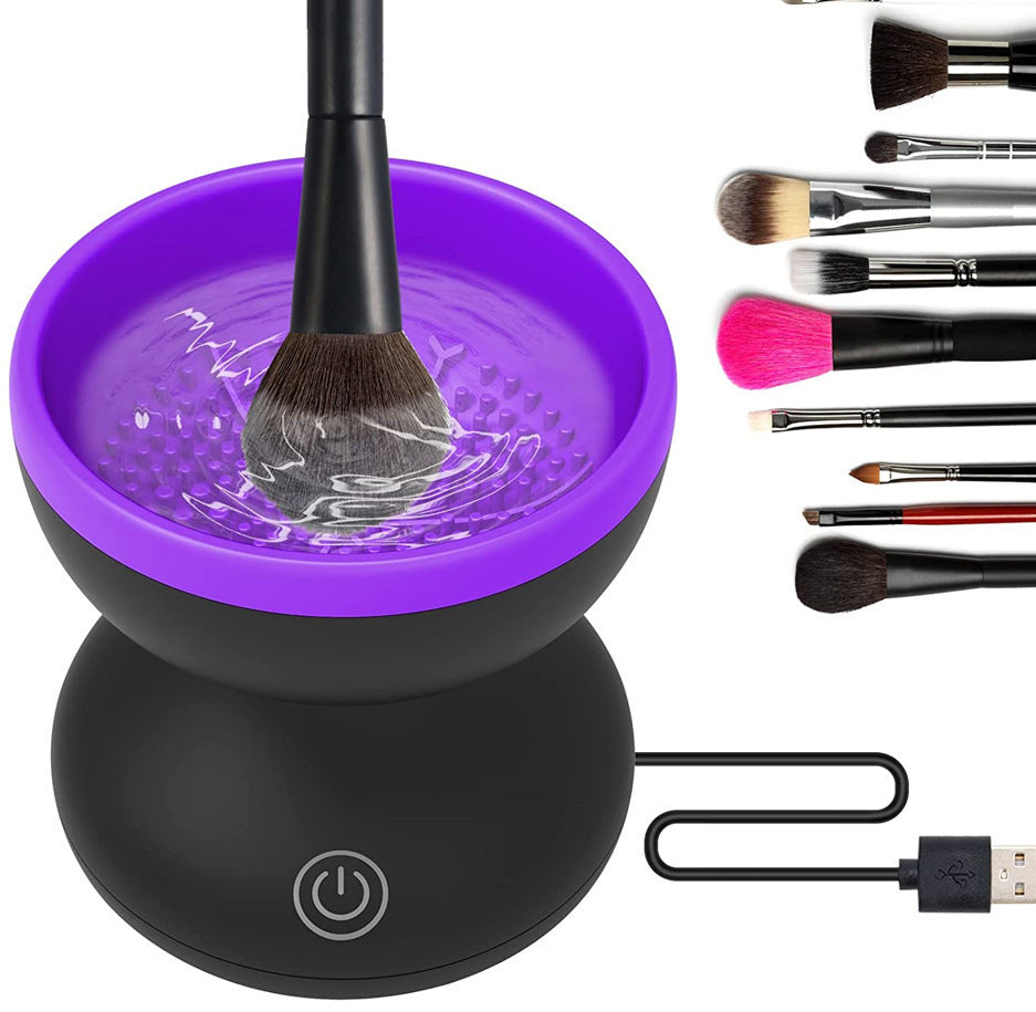 Brosse de maquillage Nettoyeur automatique USB Rechargeable Outils de maquillage Gadget de nettoyage Nettoyeur électrique